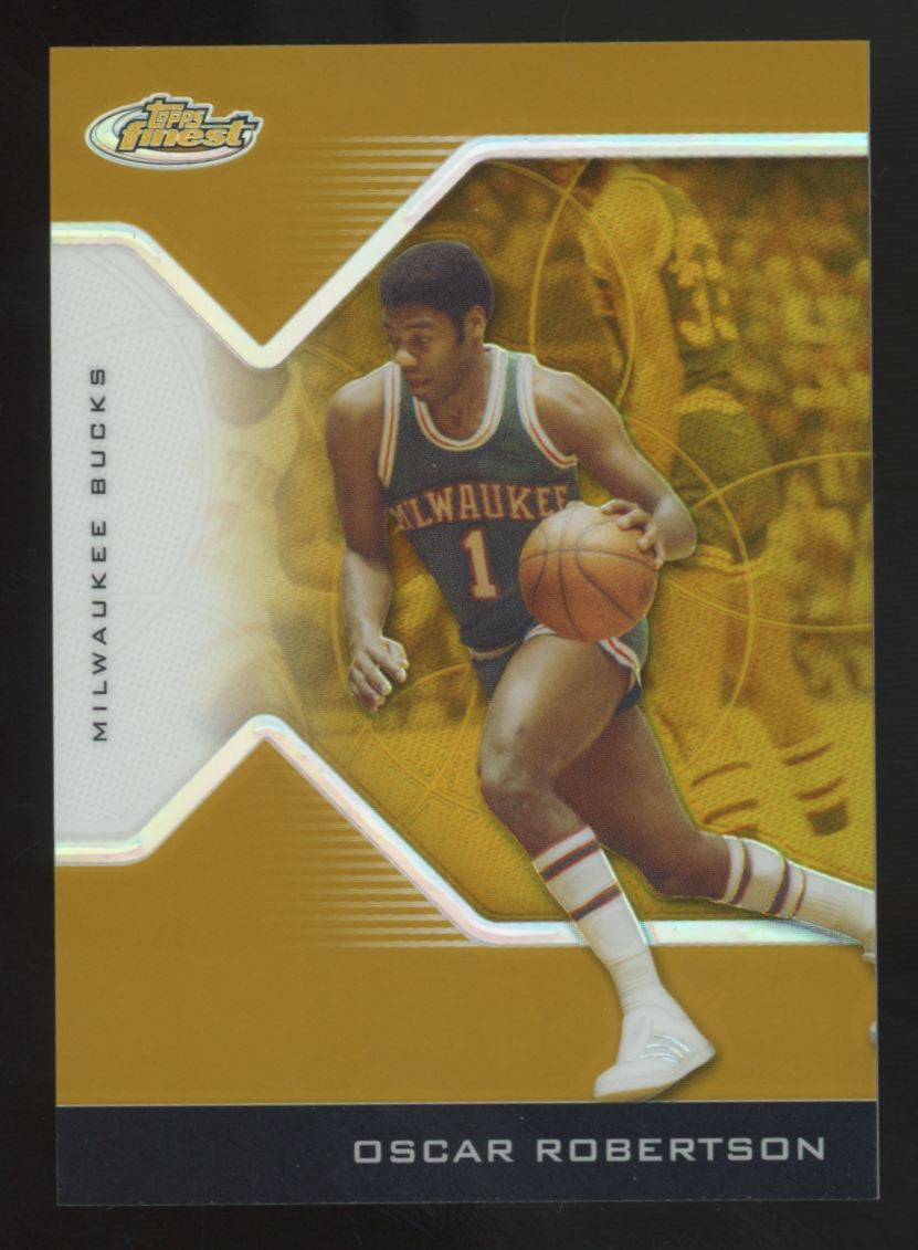2004-05 Topps Finest Oscar Robertson Gold Refractor /15 #134