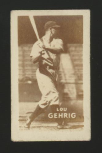 1948 Topps Magic Lou Gehrig Baseball Hall Of Fame #14 VG-VG/EX