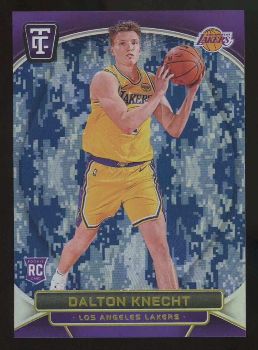 2024-25 Totally Certified Dalton Knecht RC Blue Camo Platinum Mirror /35 #154