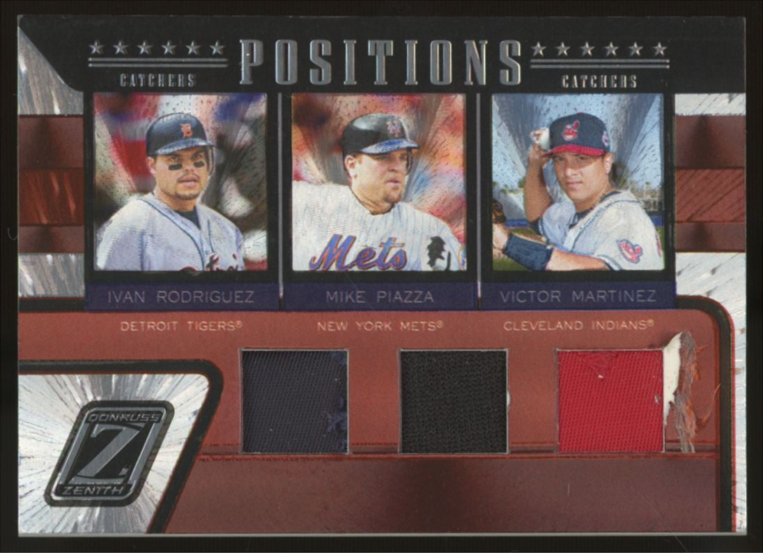 2005 Zenith M. Piazza Rodriguez Martinez Catcher Position Triple Patch /25 #P-2