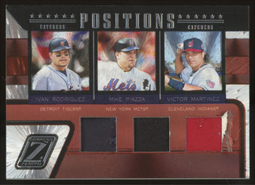 2005 Zenith M. Piazza Rodriguez Martinez Catcher Position Triple Patch /25 #P-2