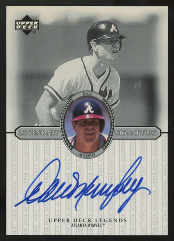 2000 Upper Deck Legends Dale Murphy Legendary Signature Auto #S-DM