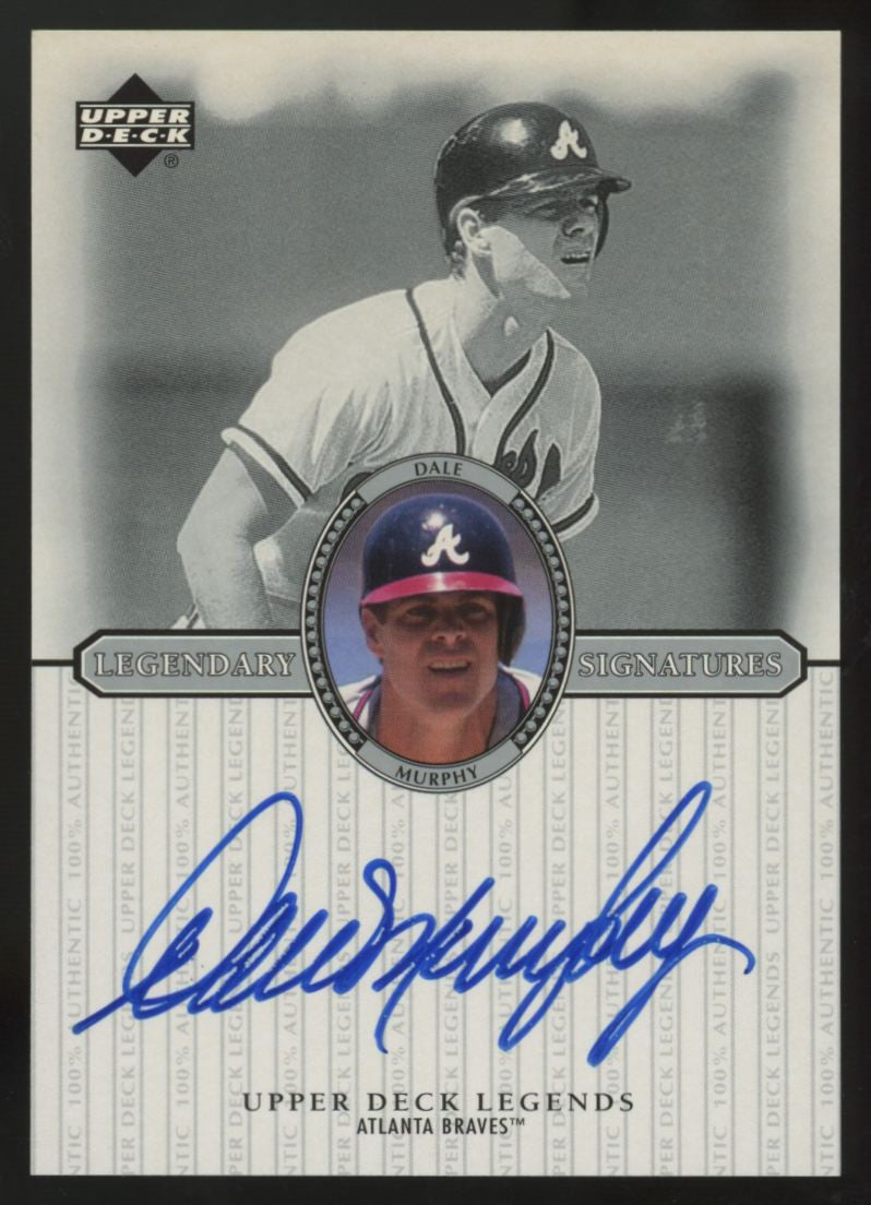 2000 Upper Deck Legends Dale Murphy Legendary Signature Auto #S-DM