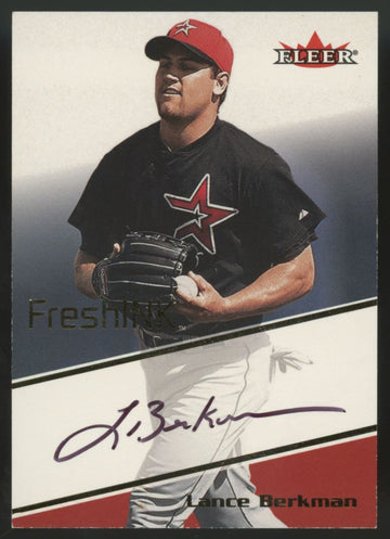 2000 Fleer Mystique Lance Berkman Fresh Ink Auto