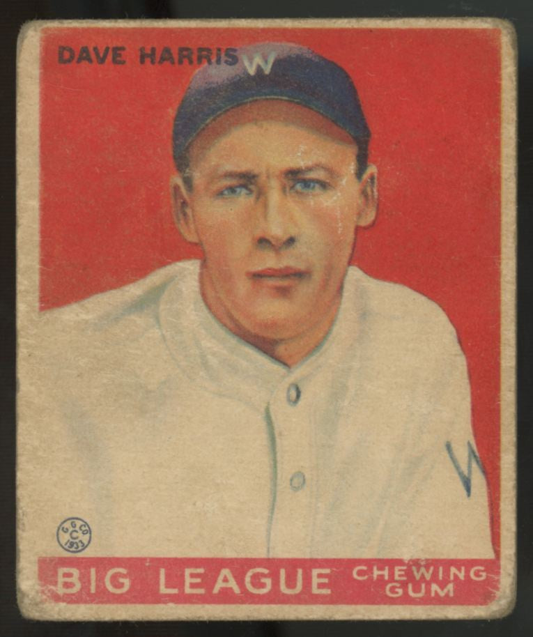 1933 Goudey Dave Harris #9 Poor