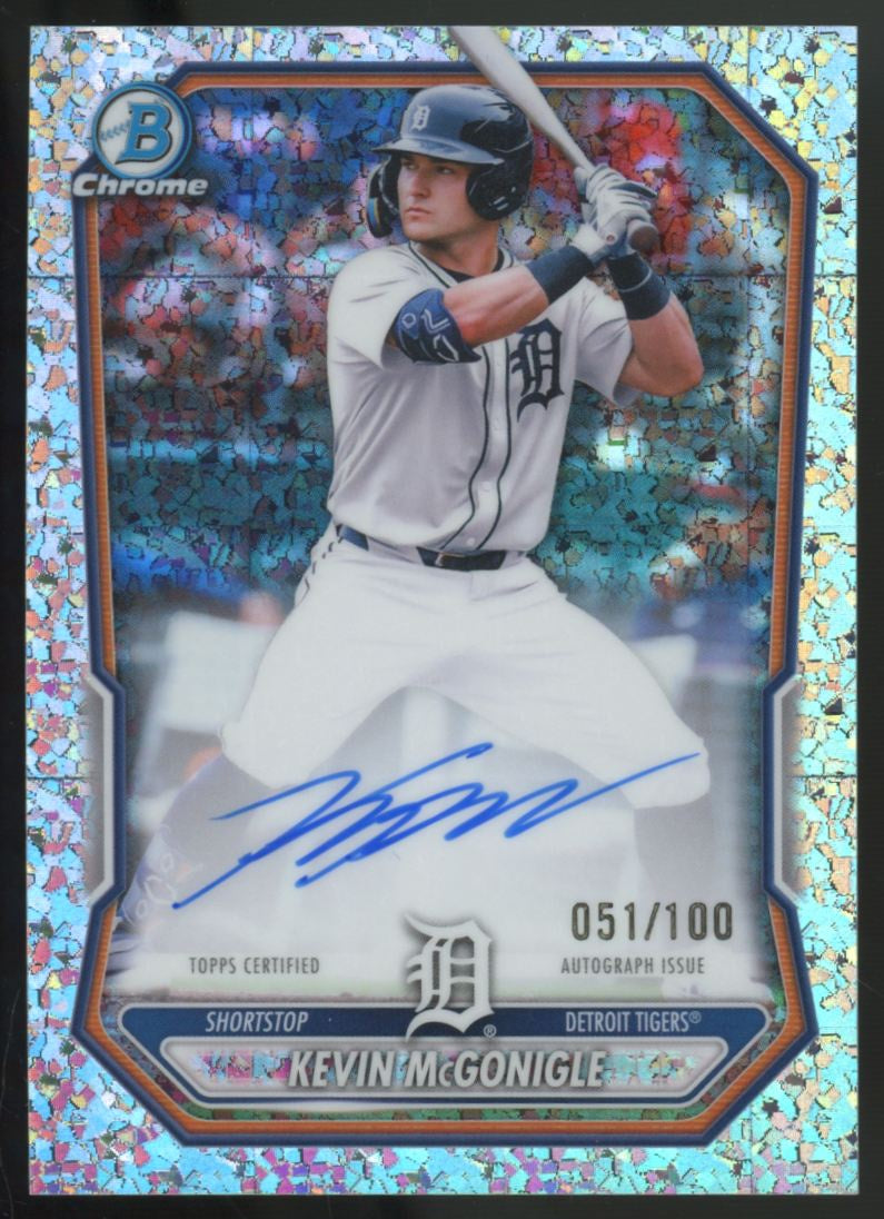 2026 Bowman Chrome Kevin McGonigle Prospect Mini-Diamond Auto /100 #CPA-KMC