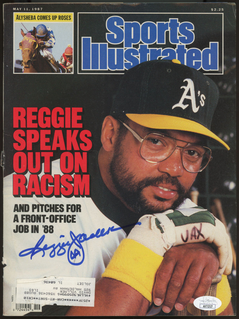 Reggie Jackson Signed Autographed 1987 Sports Illustrated Magazine JSA