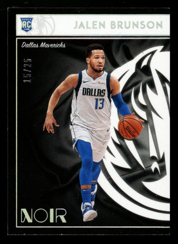 2018-19 Panini Noir Jalen Brunson RC Holo Silver Association Edition /25 #150