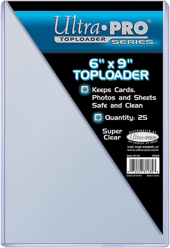 Ultra Pro 6x9 Toploader 25 Pack