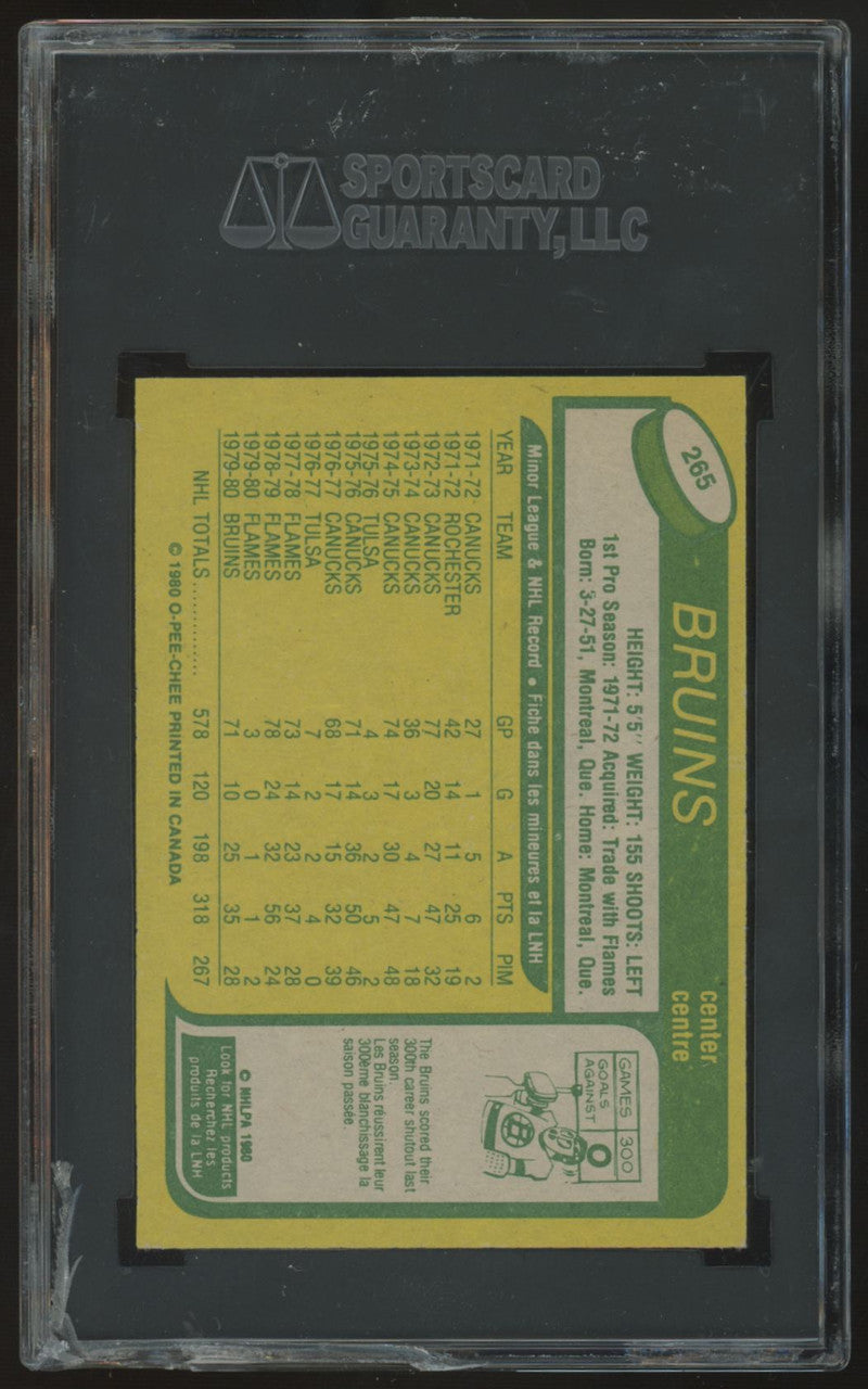 1980-81 O-Pee-Chee Bobby LaLonde #265 SGC 9 *Read*