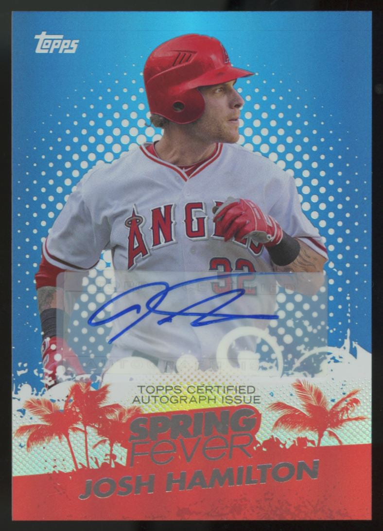 2013 Topps Josh Hamilton Spring Fever Auto /51 #SFA-JHA
