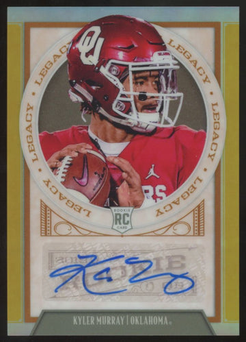 2019 Panini Legacy Kyler Murray RC Gold Auto /50 #182