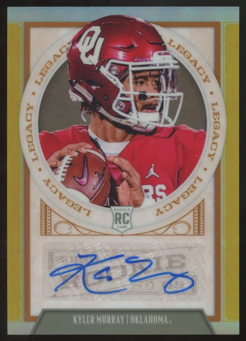 2019 Panini Legacy Kyler Murray RC Gold Auto /50 #182