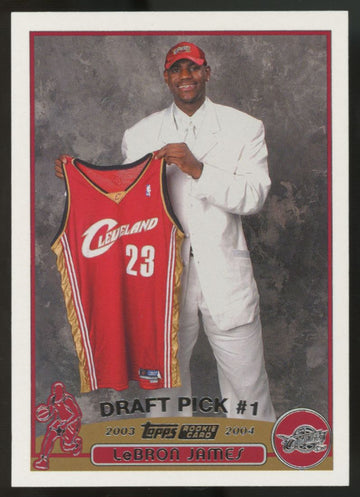 2003-04 Topps LeBron James RC Draft Pick #221 "A"