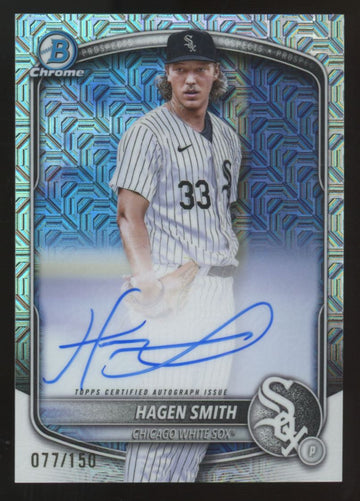 2025 Bowman Chrome Mega Hagen Smith Prospect Mojo Auto /150 #CPA-HS