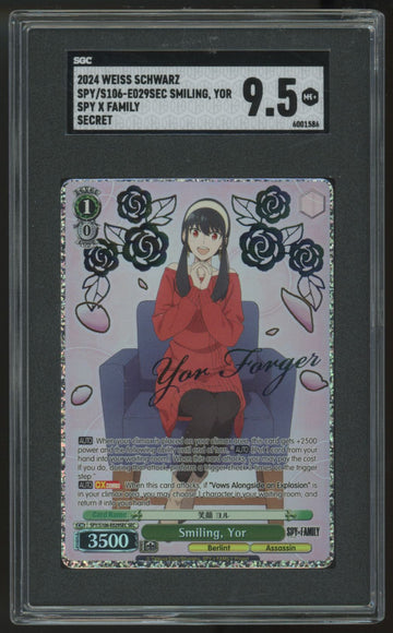 2024 Weiss Schwarz Smiling Yor Spy X Family SEC #S106-E029SEC SGC 9.5