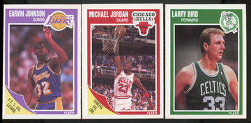 1989-90 Fleer Basketball Complete Set (168) w/ Stickers (11) NM-MT Jordan