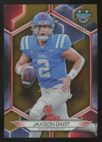 2023 Bowman Best U Jaxson Dart Gold Refractor /50 #33