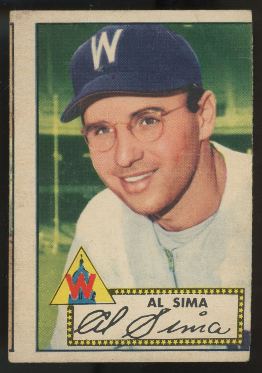 1952 Topps Al Sima RC #93 F/G (MC)