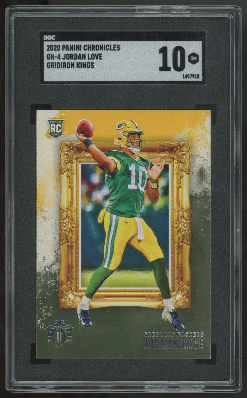 2020 Panini Chronicles Gridiron Kings Jordan Love RC #GK-4 SGC 10