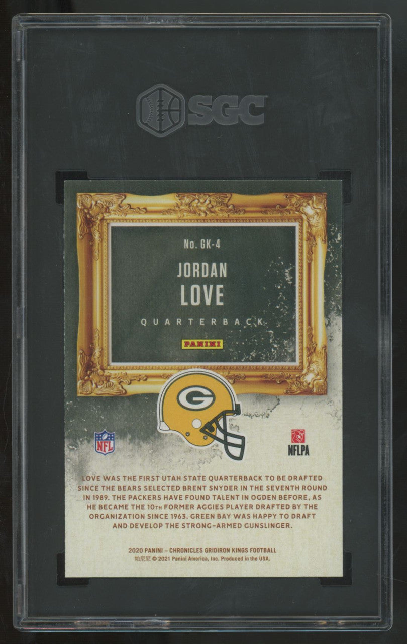 2020 Panini Chronicles Gridiron Kings Jordan Love RC #GK-4 SGC 10