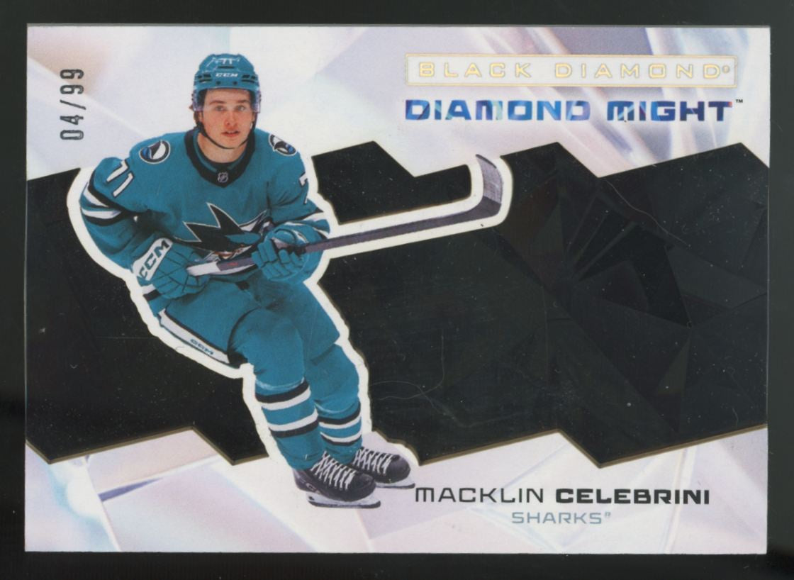 2025-26 Upper Deck Black Diamond Macklin Celebrini Diamond Might /99 #DM-MC