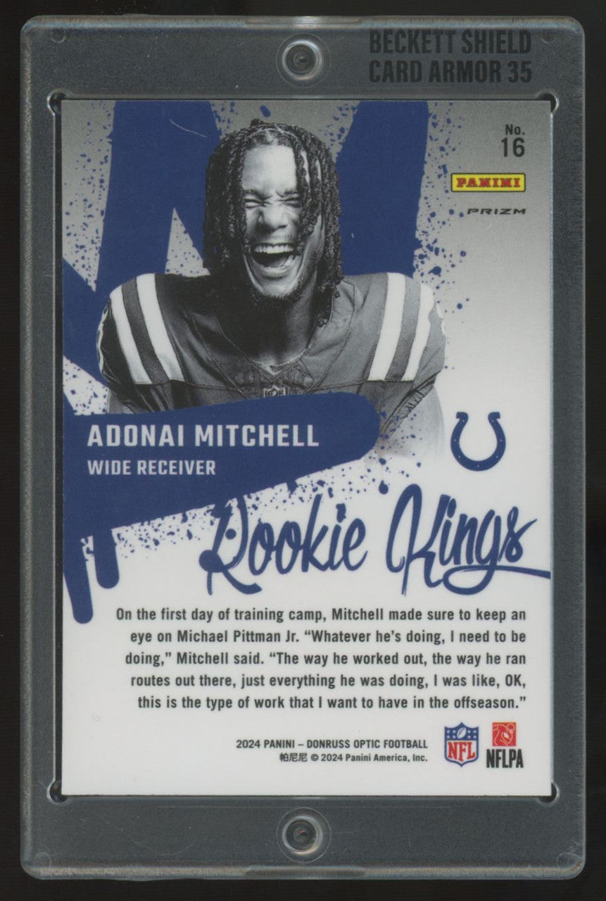 2024 Panini Donruss Optic Adonai Mitchell RC Rookie Kings Prizm SSP #16
