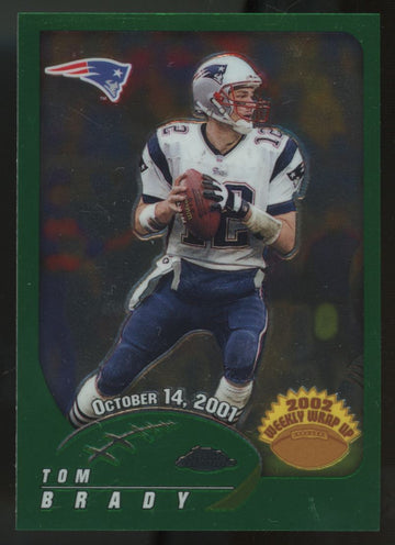 2002 Topps Chrome Tom Brady Weekly Wrap Up #150