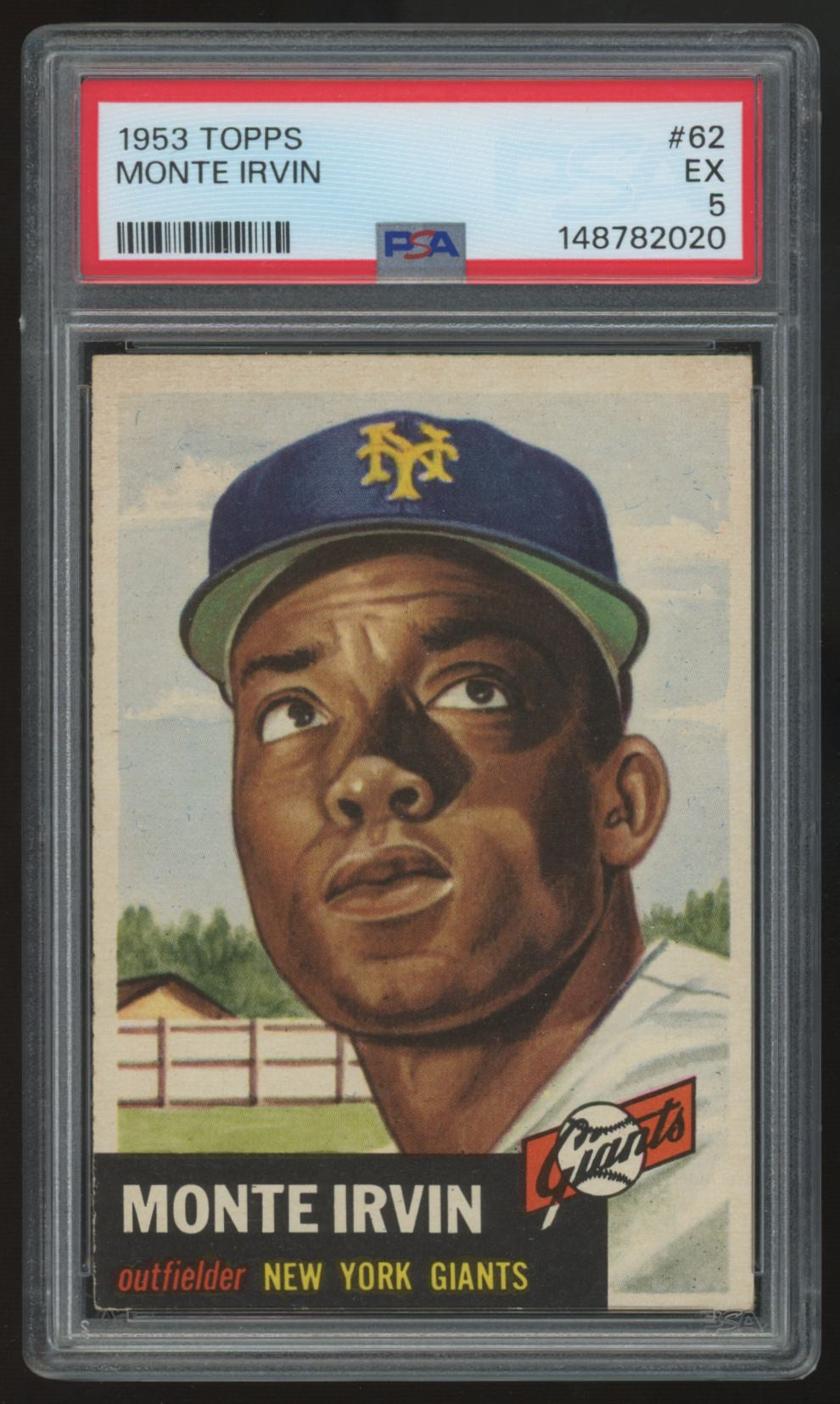 1953 Topps Monte Irvin #62 PSA 5