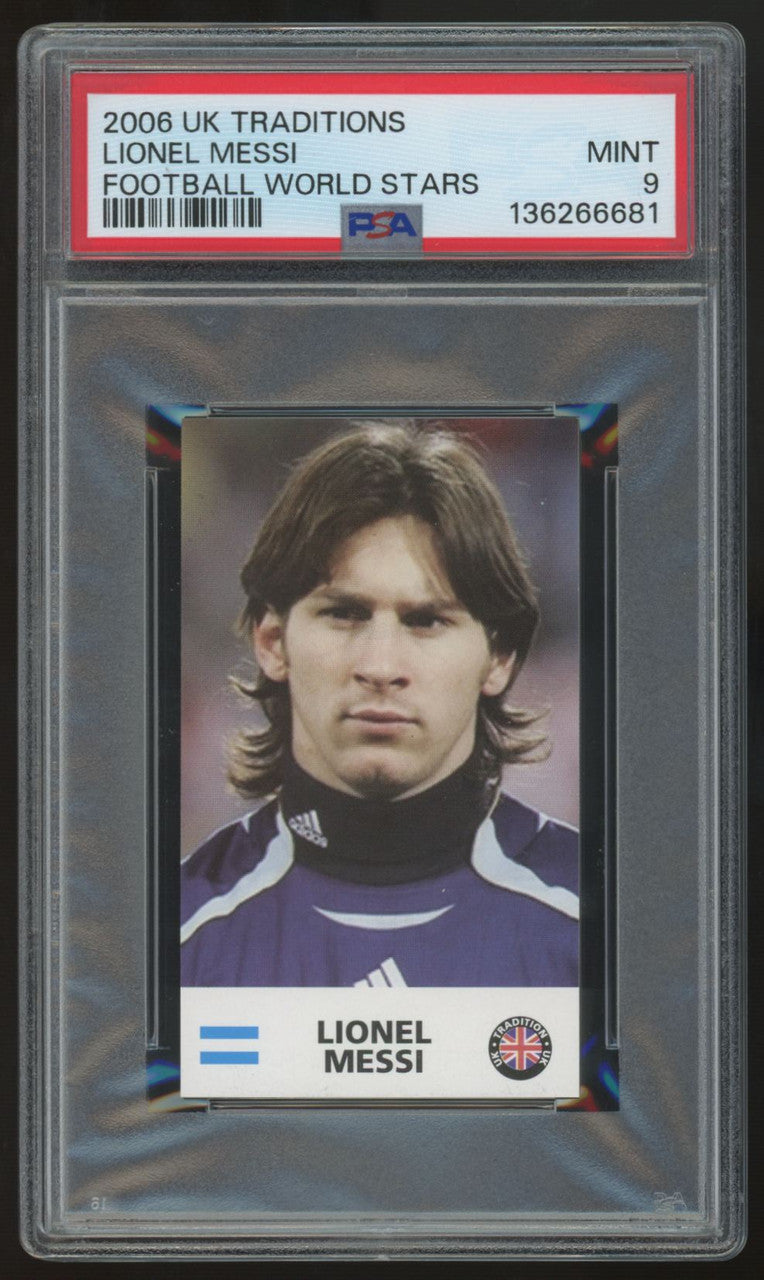 2006 UK Traditions Lionel Messi World Stars PSA 9 *681