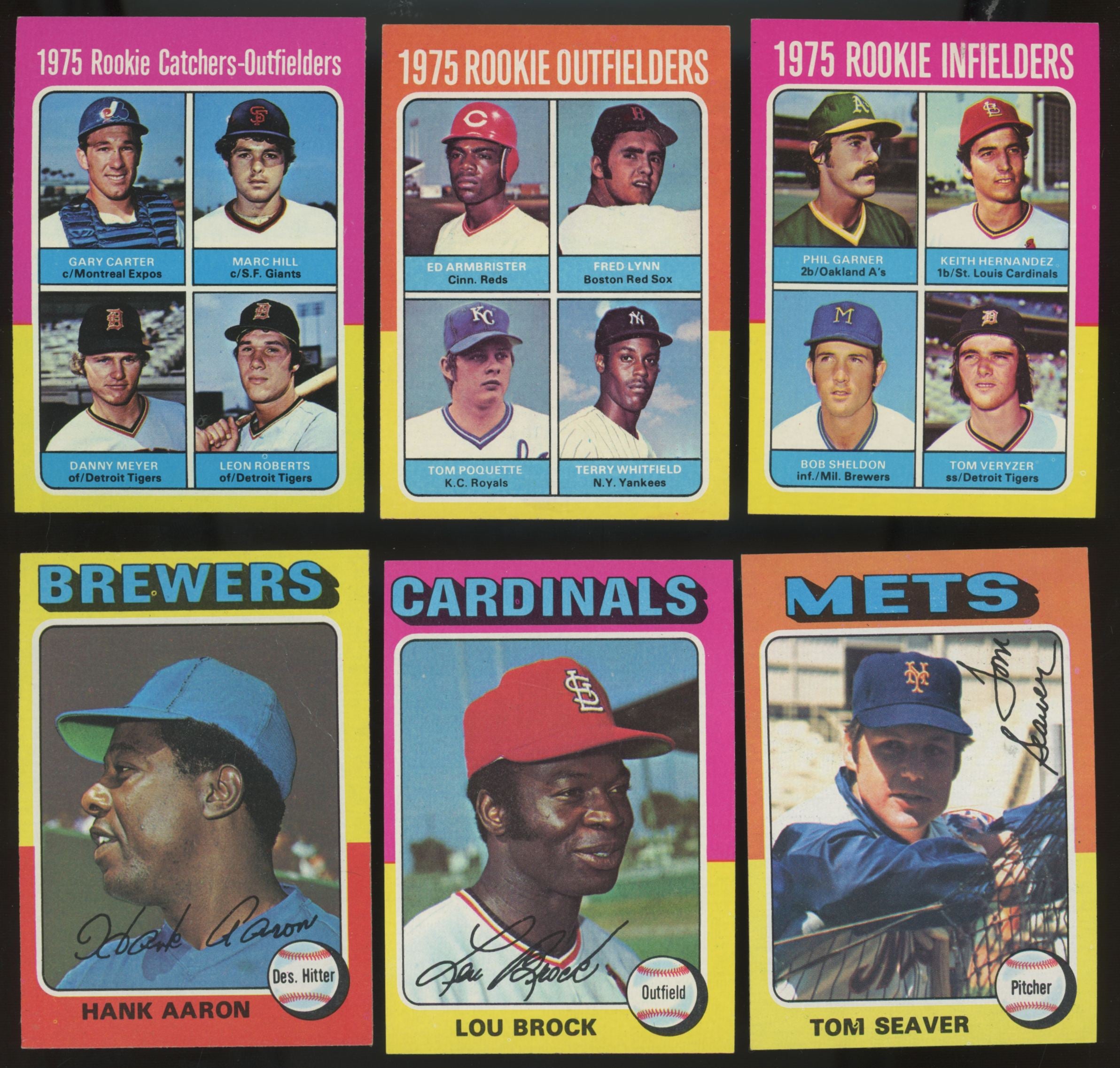 1975 Topps Baseball Complete Set (660/660) EX/MT-NM (Aaron Creased)