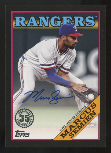 2023 Topps Series Two Marcus Semien Black 1988 Auto /199 #88BA-MS