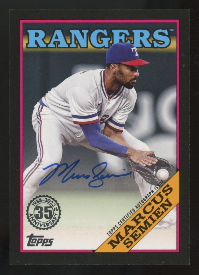 2023 Topps Series Two Marcus Semien Black 1988 Auto /199 #88BA-MS