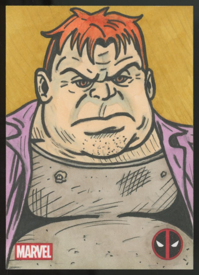 2025 Topps Chrome Deadpool The Blob / Carmen SantaFerrara Jr Sketch Card 1/1