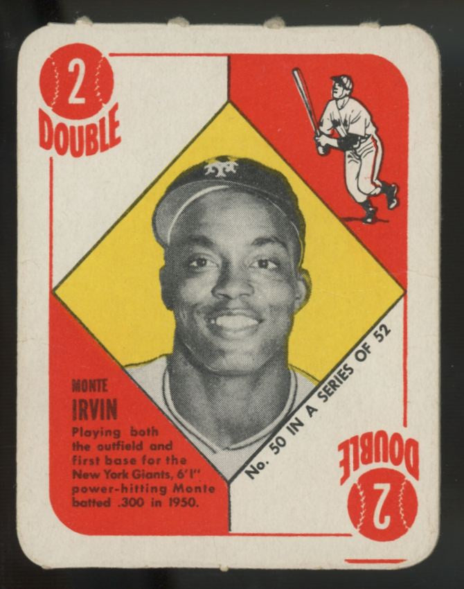 1951 Topps Red Back Monte Irvin #50 VG/EX