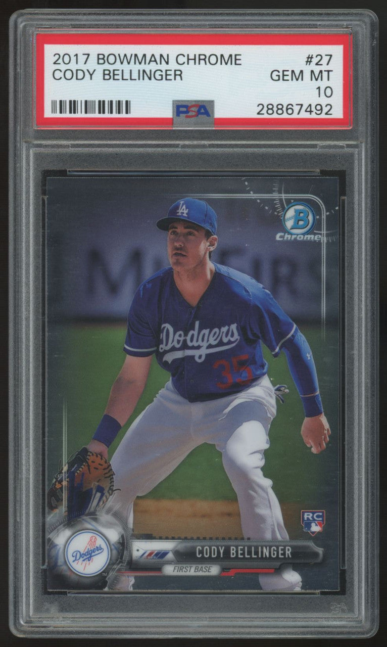 2017 Bowman Chrome Cody Bellinger RC #27 PSA 10