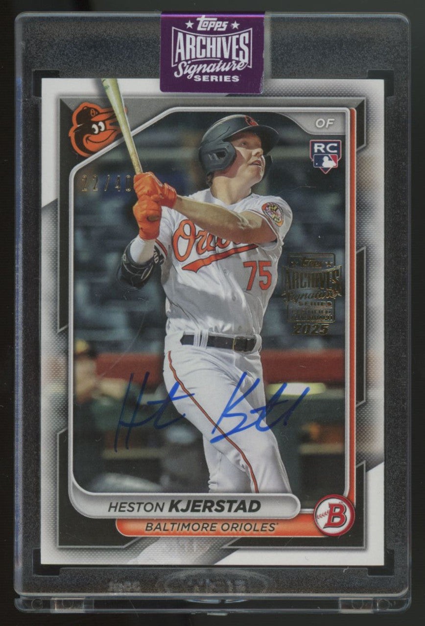2025 Topps Archives Signature Series APE Heston Kjerstad RC Auto /40 #9