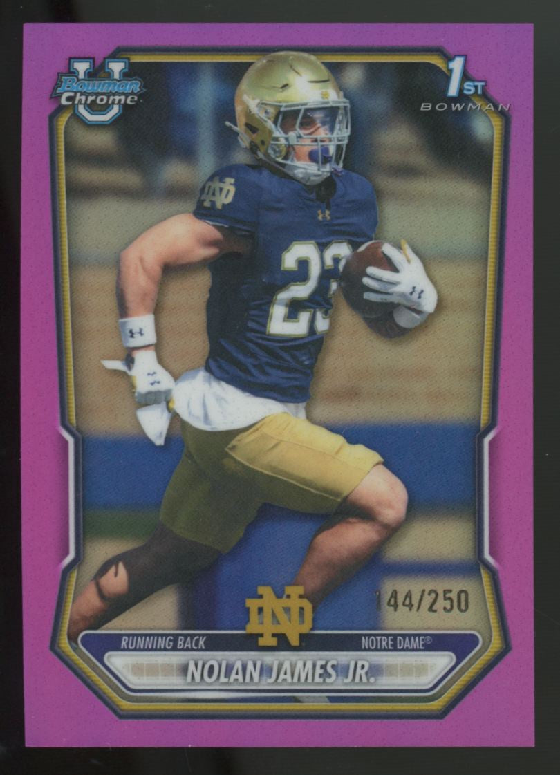 2026 Bowman Chrome U Nolan James Jr 1st Pink Refractor /250 #CPA-115