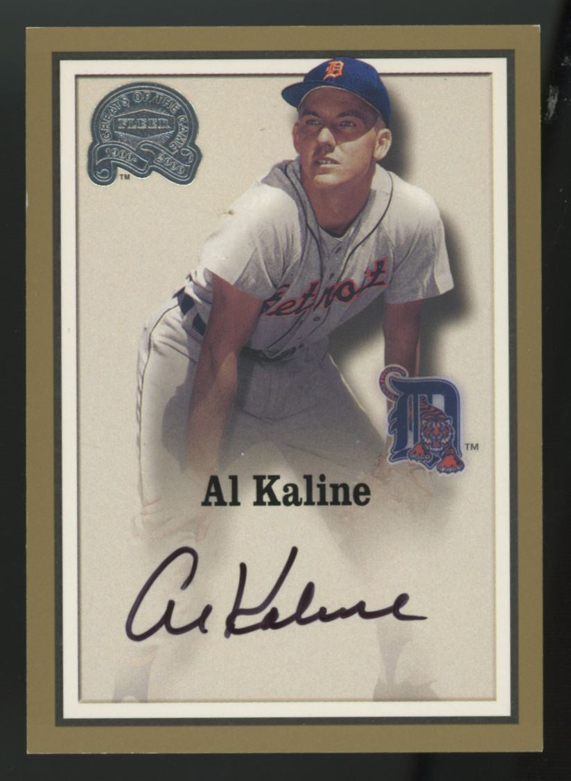 2000 Fleer Greats Of The Game Al Kaline Auto