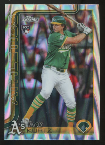 2025 Topps Chrome Update Nick Kurtz RC Raywave Refractor #USC178 "A"