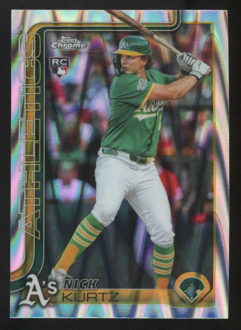 2025 Topps Chrome Update Nick Kurtz RC Raywave Refractor #USC178 "A"