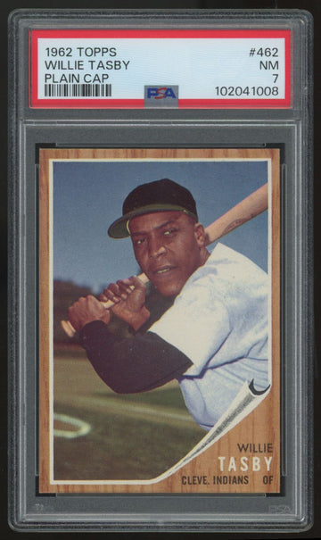 1962 Topps Willie Tasby #462 PSA 7