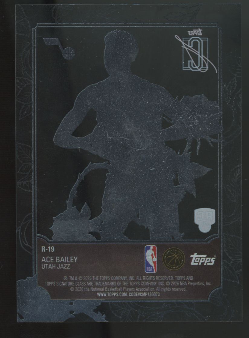 2025-26 Topps Signature Class Ace Bailey RC Roses SSP #R-19