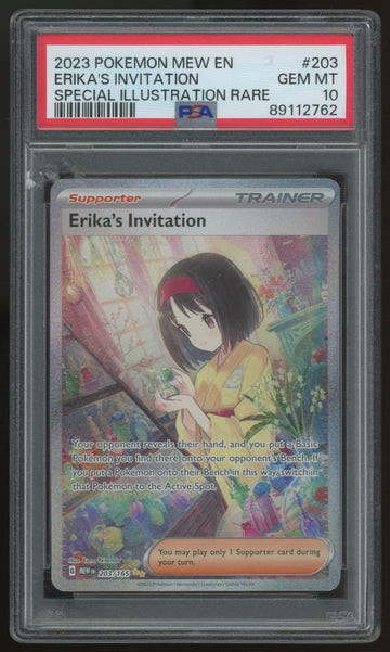 2023 Pokemon Erika's Invitation 151 Special Illustration Rare #203 PSA 10