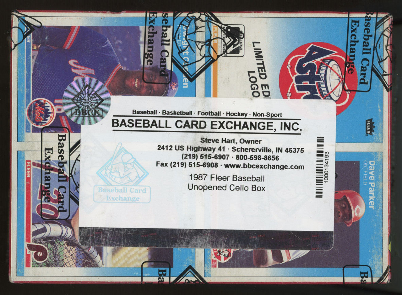 1987 Fleer Baseball Cello Box BBCE Wrapped and Sealed