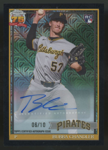 2026 Topps Series One Chrome Silver Pack Bubba Chandler RC 1991 Black Auto /10