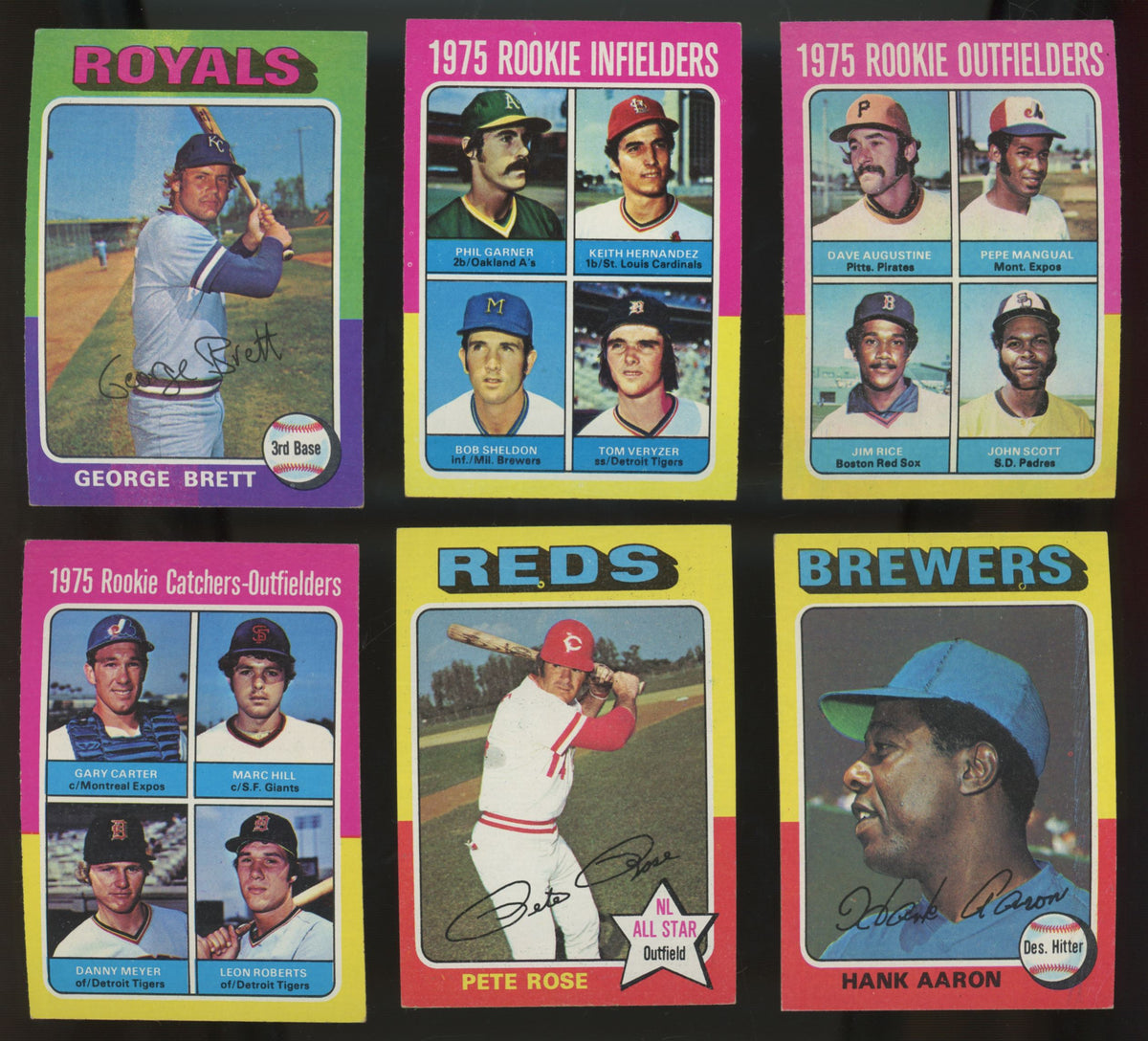 1975 Topps Baseball Regular-Size Near Complete Set (619/620) Missing #223 EX