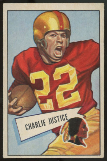 1952 Bowman Small Charlie Justice #18 EX