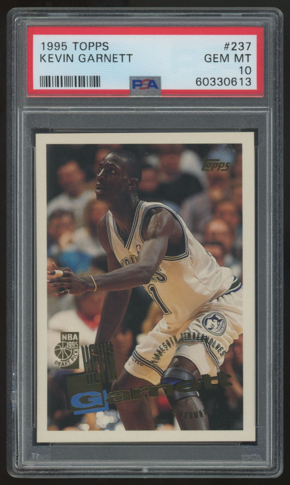 1995-96 Topps Kevin Garnett #237 PSA 10