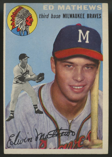 1954 Topps Ed Mathews #30 VG/EX